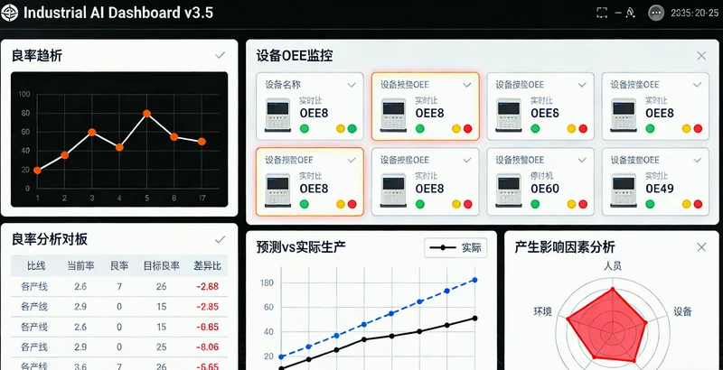AI碳排放管理系统的实时数据监控看板界面