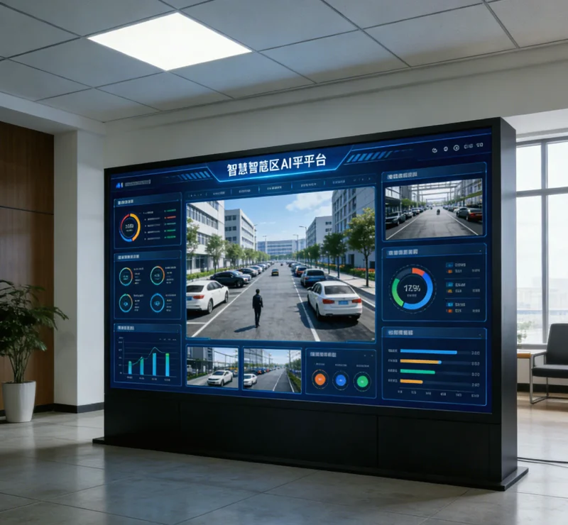 AI寿命预测系统软件界面示意图，左侧为参数输入区，右侧显示预测寿命曲线和关键影响因素柱状图