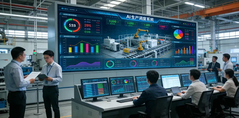 工程师正在现场调试针对插秧机零件的AI分拣系统灯光与相机布局