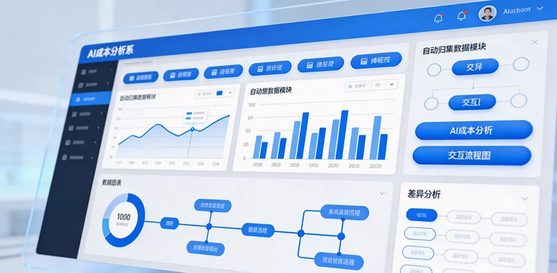 一位检验员正在通过显微镜观察肉毒素样本，旁边标注着人力成本、误判成本、效率成本等隐性成本项