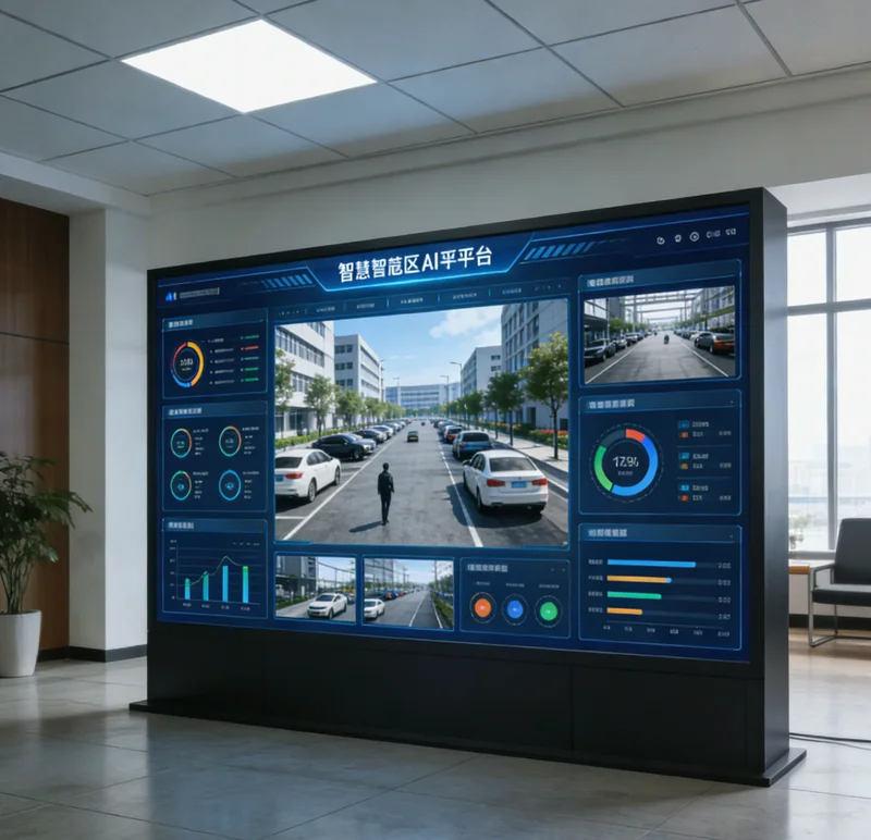 一个简洁的仪表盘界面，左侧是品类关键词，中间是各种风格图片的热度趋势图，右侧是色彩、构图等元素的分析数据。