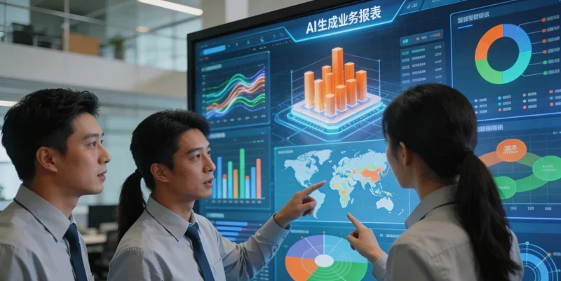 一位企业主面对复杂的路演数据图表，露出困惑表情