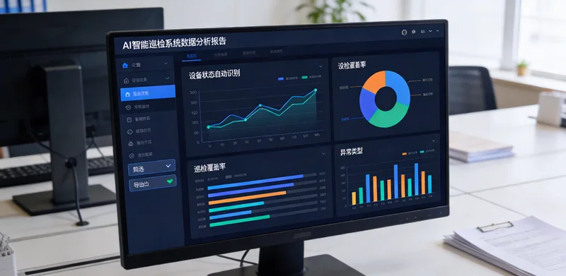 聚烯烃工厂产线现场，设备管线复杂，传统人工巡检压力大