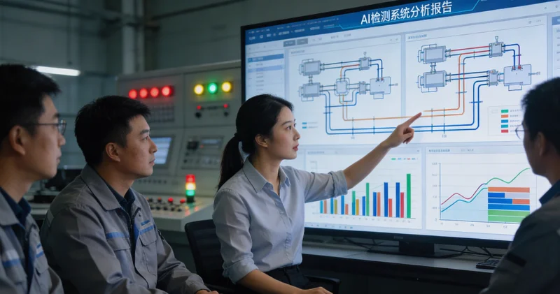 工人在灯光下用卡尺检查方管表面与尺寸