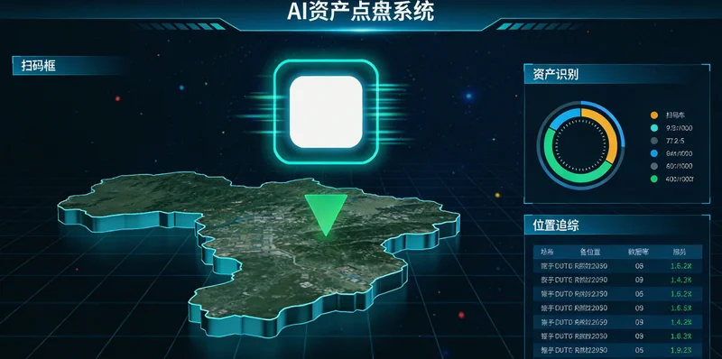 磷肥农田中部署的AI监测设备示意图