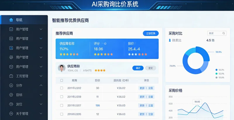 一张示意图，展示雨刮器厂采购环节多、供应商杂、数据乱的现状