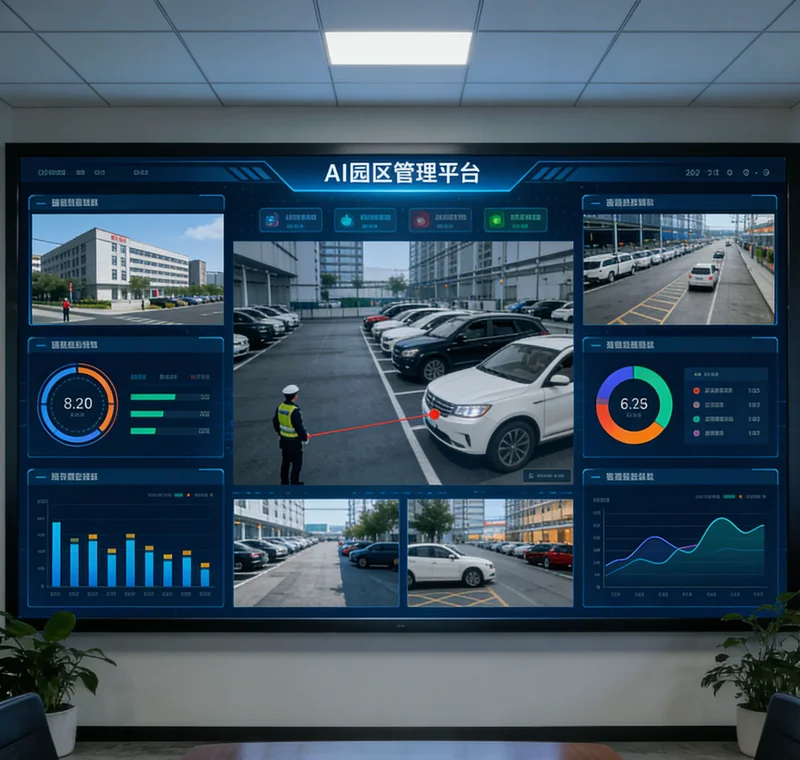 AI疲劳检测系统在船舶驾驶舱的实际安装示意图，展示摄像头点位