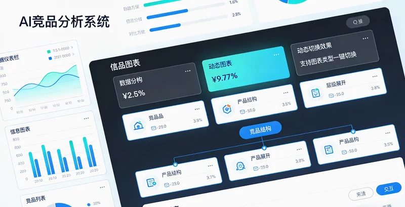 AI成熟度检测系统后台数据分析界面