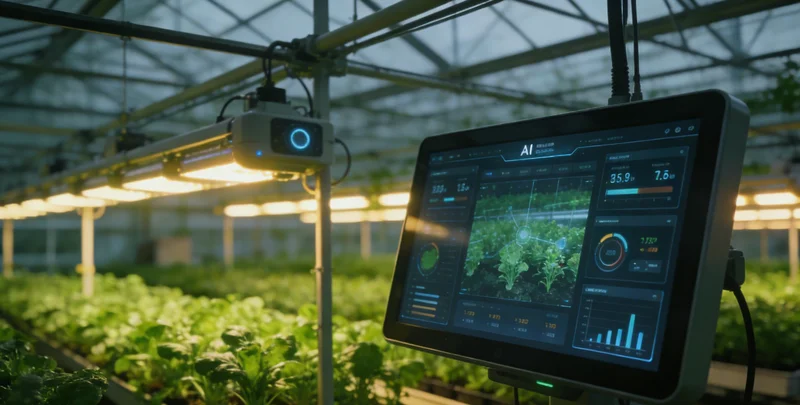 技术工人在大型压力机上安装振动传感器