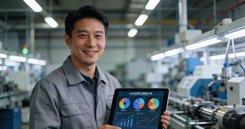 诊断试纸生产线上,工人正在目视检查产品