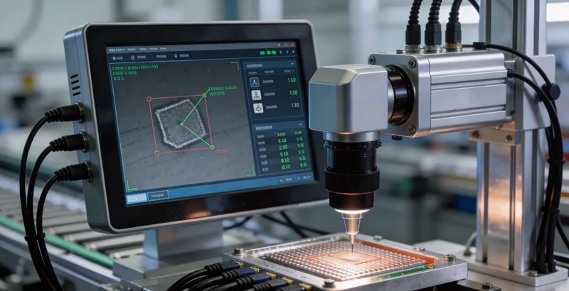 真空袋生产线上，工人正用肉眼检查袋子表面，旁边放有不良品样本，显示脏点和破洞问题。