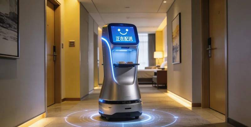 封边机生产线旁,工人正在弯腰仔细检查板材封边质量