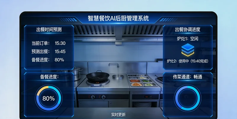 一家西北菜餐厅晚高峰时段，座无虚席，服务员穿梭忙碌