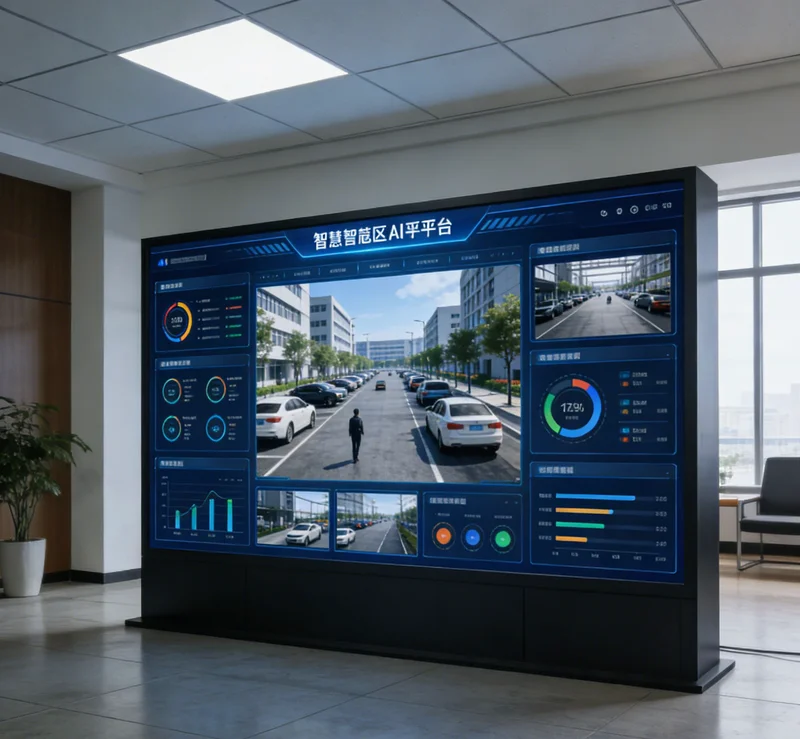 电池包在传送带上经过AI视觉检测工位