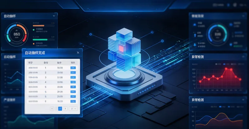 工人在灯箱前人工检查鞋带质量