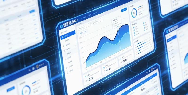 深夜，一名巡检员在陆上采气站灯光下检查仪表，场景略显疲惫