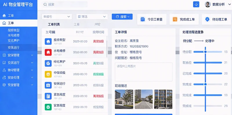 电脑屏幕上显示着AI采购系统的可视化看板,包含价格预测曲线和库存建议