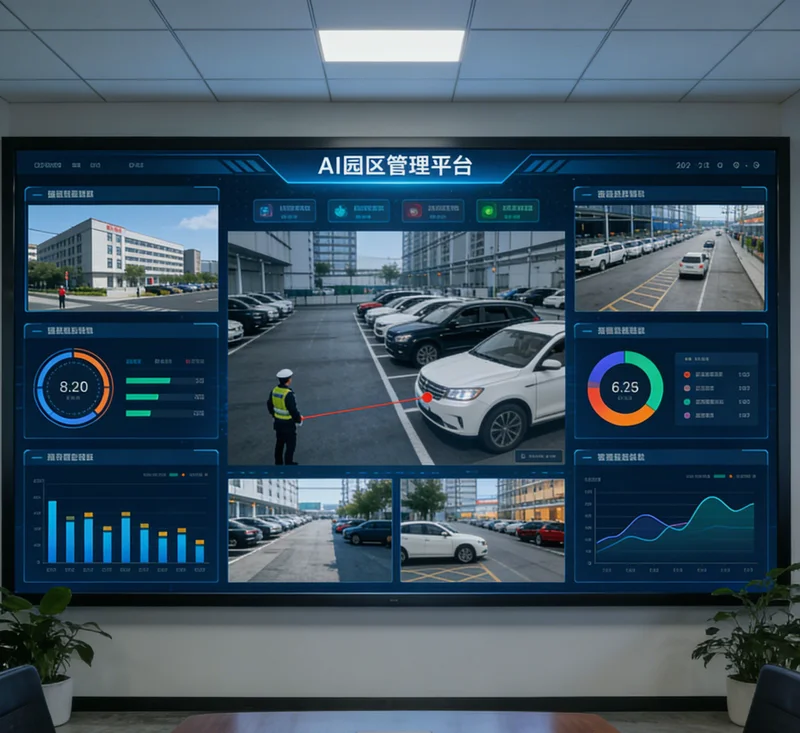 预测性维护系统在车间看板上显示的设备健康状态与预警信息