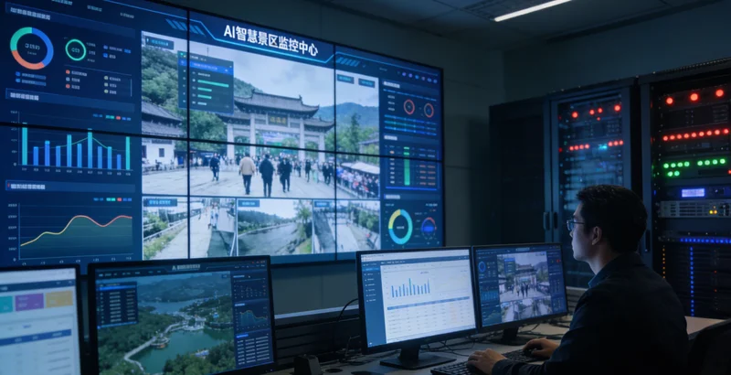 水上乐园客服人员同时接听多个电话的繁忙场景