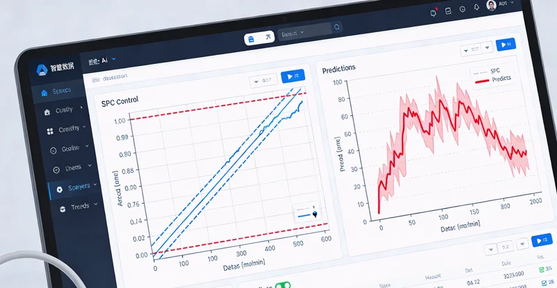 深夜化工厂控制室,操作员面对众多仪表盘