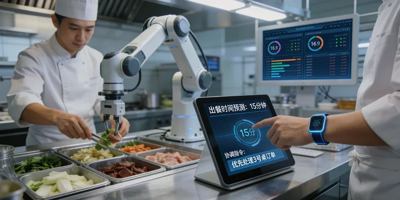 一位日料店老板深夜在店内对着手机思考文案