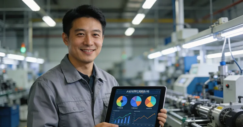 工人在苗圃中人工检查苗木健康状况