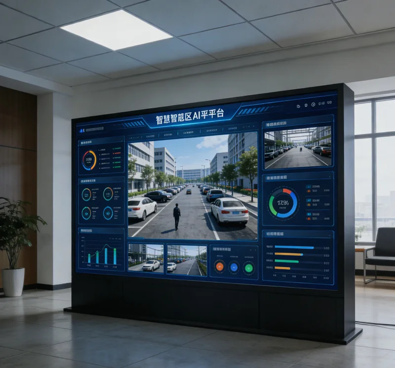 螺母AI视觉检测工作台现场图，包含相机、光源和分拣机构
