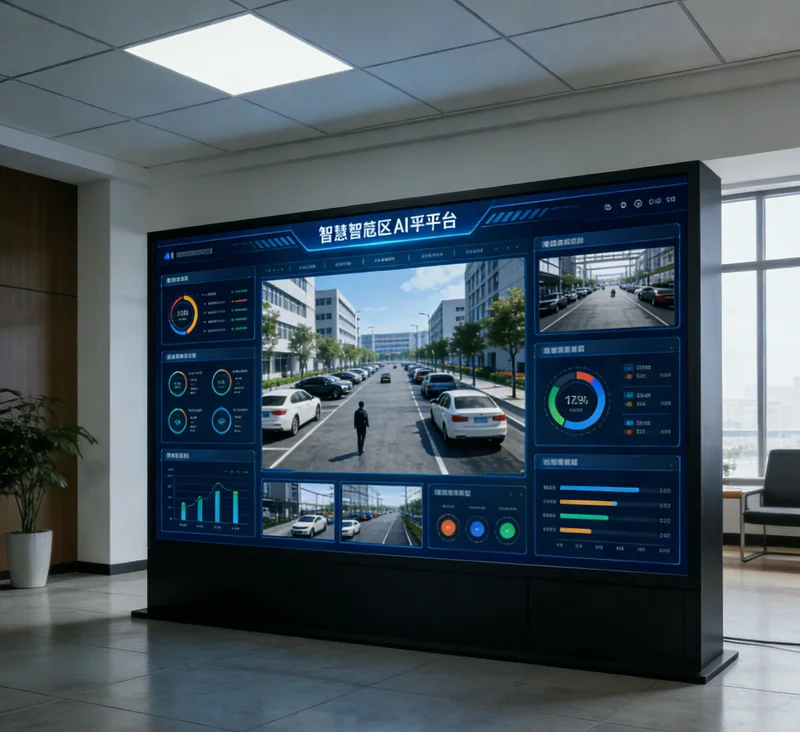 AI违规行为识别系统管理后台界面示意图