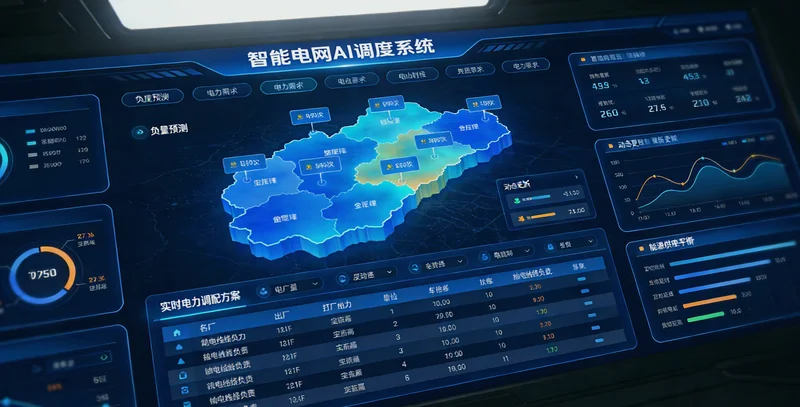 海铁联运公司调度室内景，多块屏幕显示车辆与船舶信息，调度员正在紧张工作