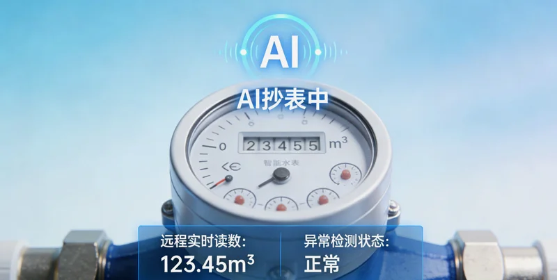 热脱附现场,工人正在复杂的管网前进行人工抄表记录