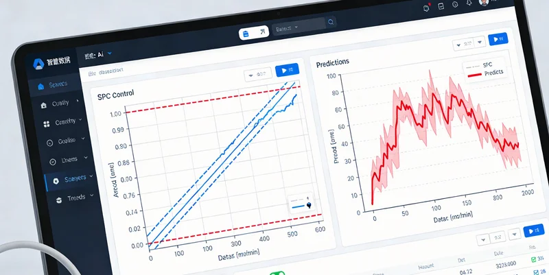 电子化学品厂控制室内，老师傅正在紧盯DCS屏幕上的工艺参数曲线