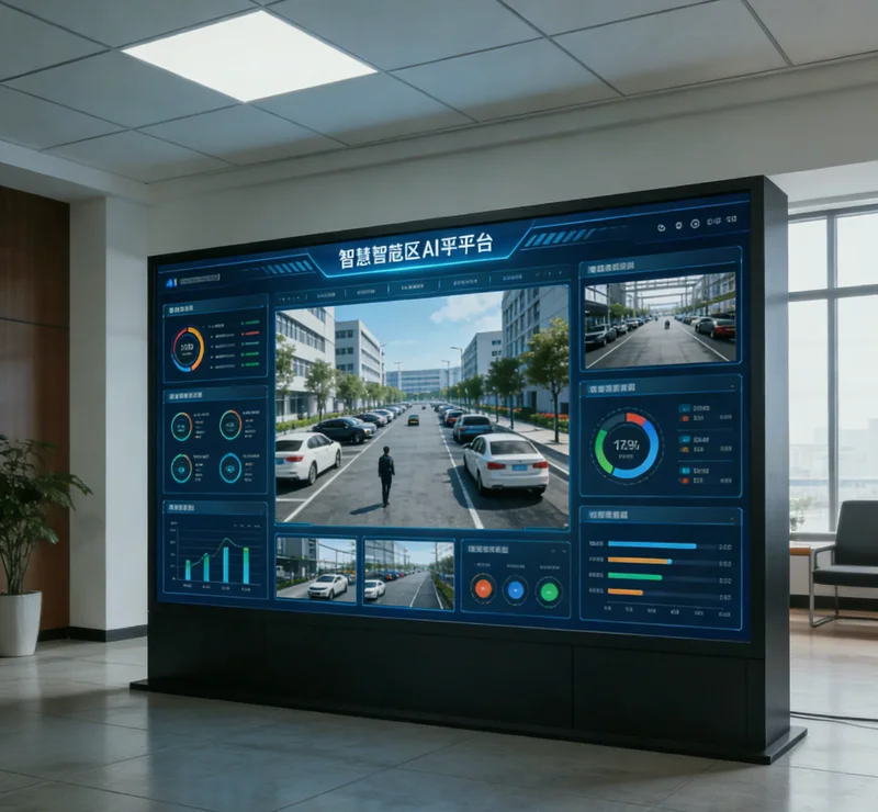 AI泄漏检测系统软件界面，显示实时监控画面与泄漏报警标记