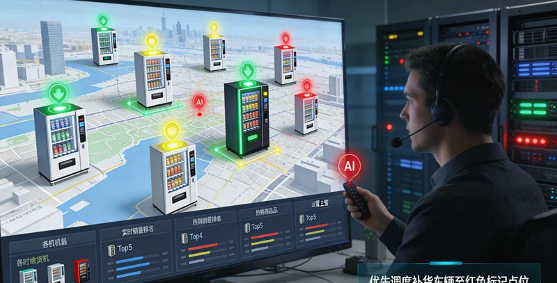 直播运营人员面对多个数据屏幕，表情困惑