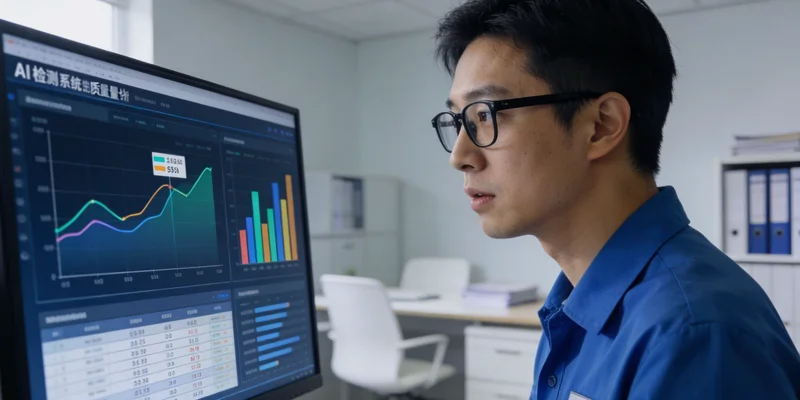 凹印车间内，工人正在对印刷品进行人工质检