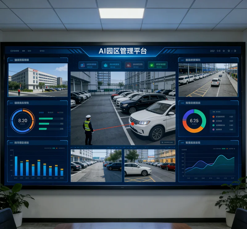 车间大屏显示设备健康状态和报警信息