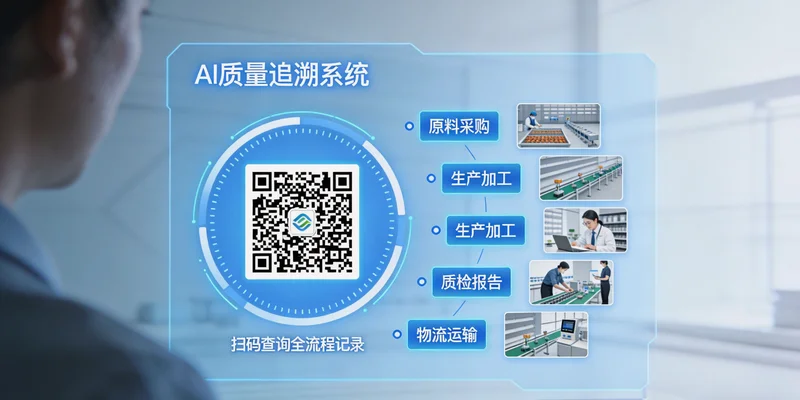 夹层玻璃生产线末端，质检员正在灯箱前检查玻璃