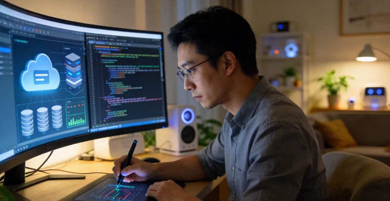 工程师与车间人员在产线旁调试AI预警系统