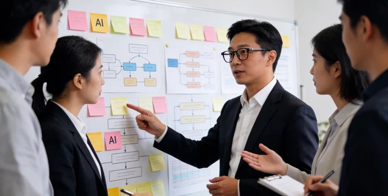 海洋馆前台,外国游客正在与工作人员沟通