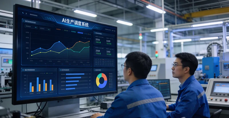 布袋除尘器顶部平台,工程师正在检查设备