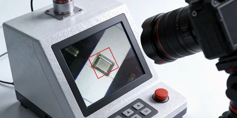 安装在验布机上的工业相机和多角度光源系统