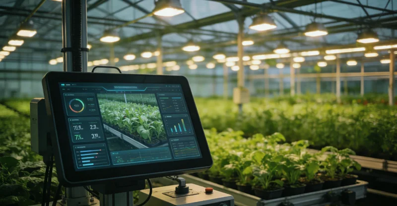 技术人员正在给垃圾焚烧发电厂的引风机安装振动传感器