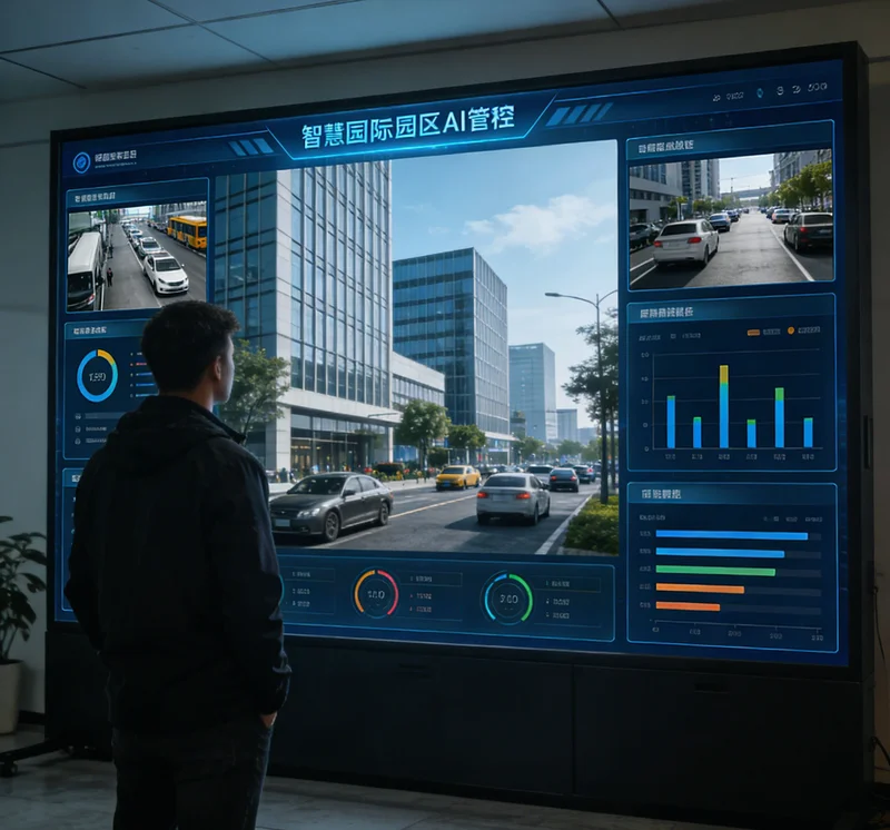 安装在洗衣机部件传送带上方的AI视觉分拣系统，包含工业相机和光源