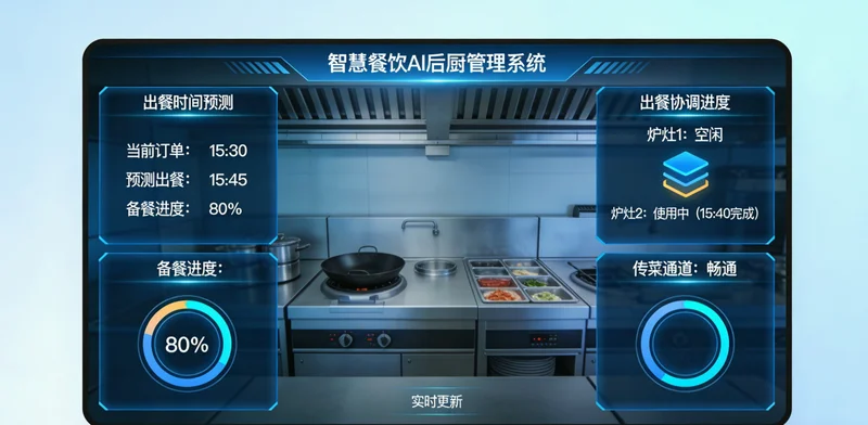 披萨店后厨在晚餐高峰期时,多名员工在操作台前紧张工作的场景。