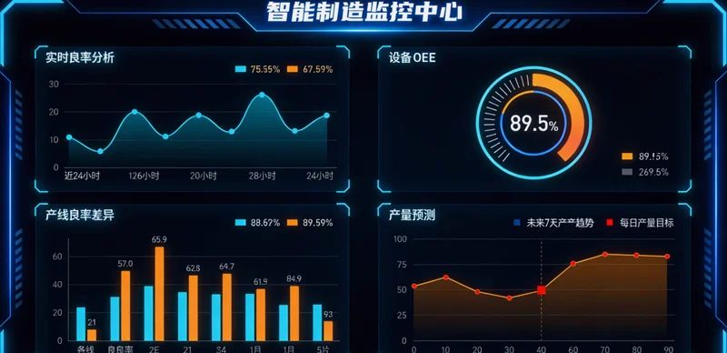 模拟芯片洁净车间内,摄像头与传感器正在监测环境