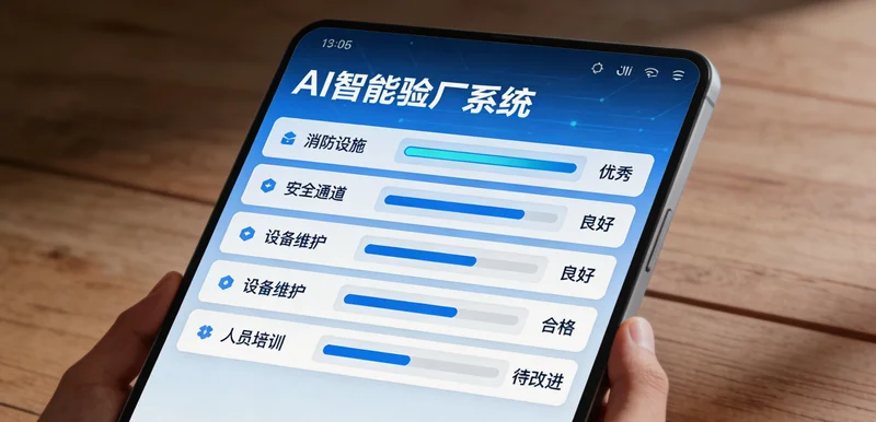 非标件工厂内，质检员在灯箱前用放大镜和卡尺仔细检查产品