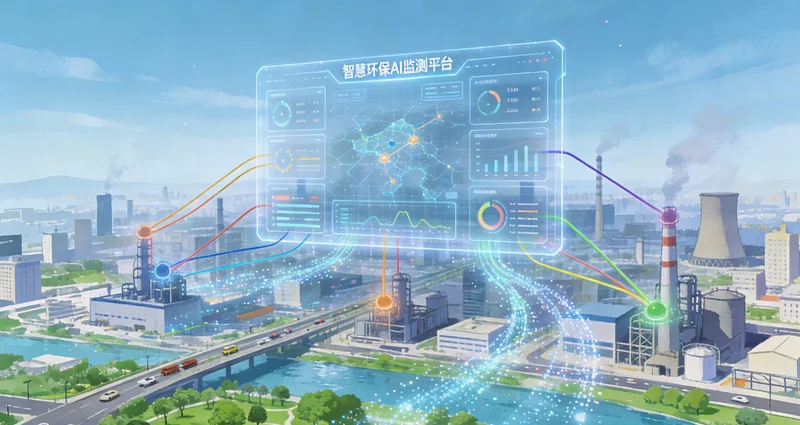 厨余垃圾处理厂内，工人正在检查复杂的输送管道网络