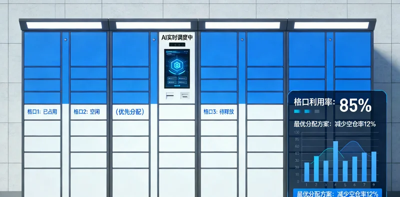 机场货站外,多辆集卡排队等待,司机在车外焦急张望,背景是大型货机,突出时间紧迫和混乱感。