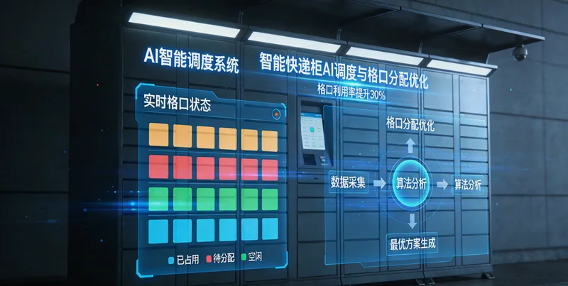 国际航空货运货站内,工人正在操作设备装卸集装箱