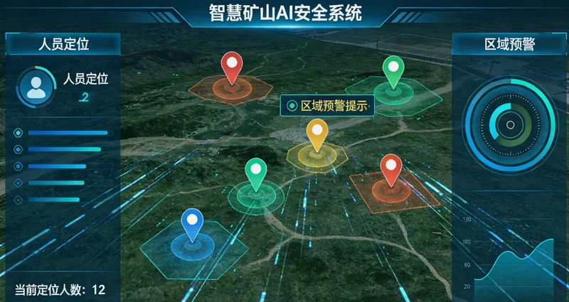 键合车间内景,工人正在操作键合机,背景有多个监控摄像头