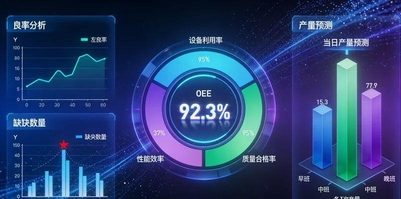 AI采购决策系统数据看板界面示意